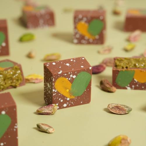Classic Bite Size Dubai Chocolate With Pistachio Cream